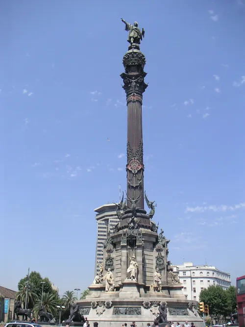 Kolumbus-Denkmal in Barcelona, Station 14 auf dem selbstgeführten Stadtrundgang