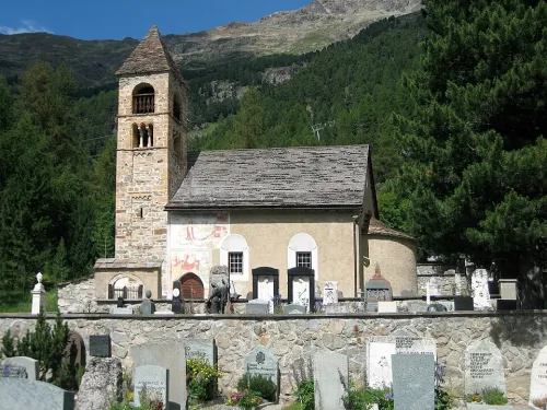 Sta. Maria in Pontresina, Station 2 auf dem selbstgeführten Stadtrundgang