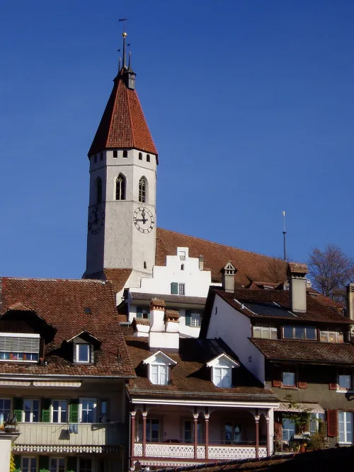 Stadtkirche Thun, Station 7 auf dem selbstgeführten Stadtrundgang