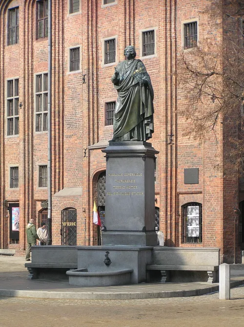 Nikolaus-Kopernikus-Denkmal in Thorn, Station 3 auf dem selbstgeführten Stadtrundgang