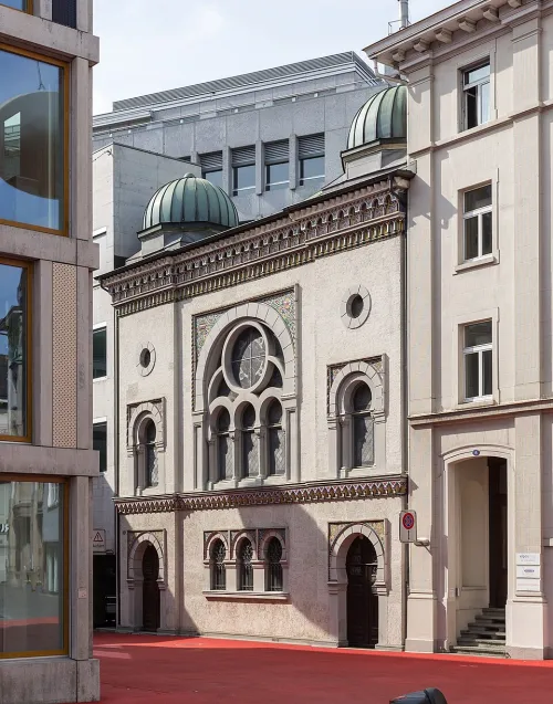 Synagogue St. Gallen, stop 5 on the self-guided walking tour