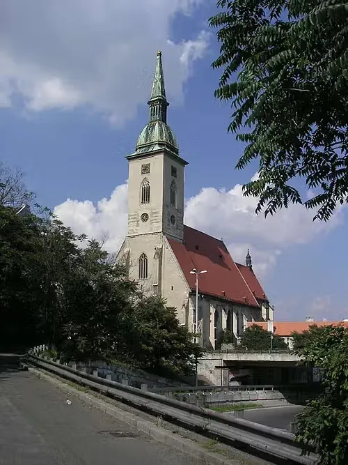St. Martin's Cathedral in Bratislava, stop 2 on the self-guided walking tour