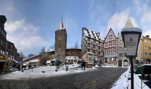 Tiergärtnertorplatz in Nuremberg, stop 13 on the self-guided walking tour