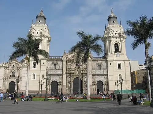 Cathedral of Lima, stop 3 on the self-guided walking tour