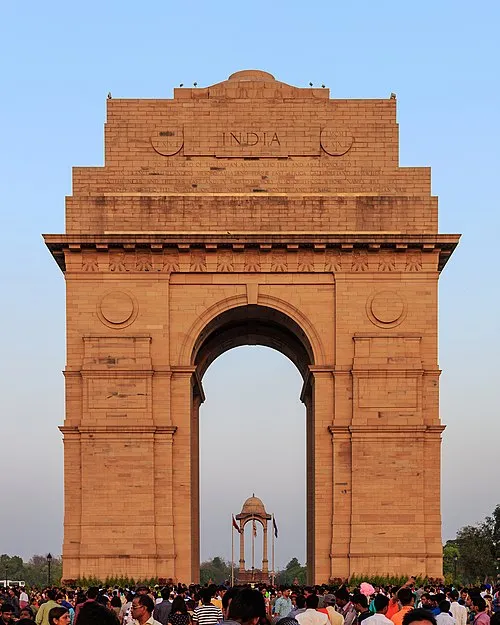 India Gate in Delhi, Station 4 auf dem selbstgeführten Stadtrundgang