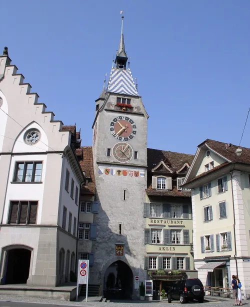 Zytturm in Zug, Station 11 auf dem selbstgeführten Stadtrundgang