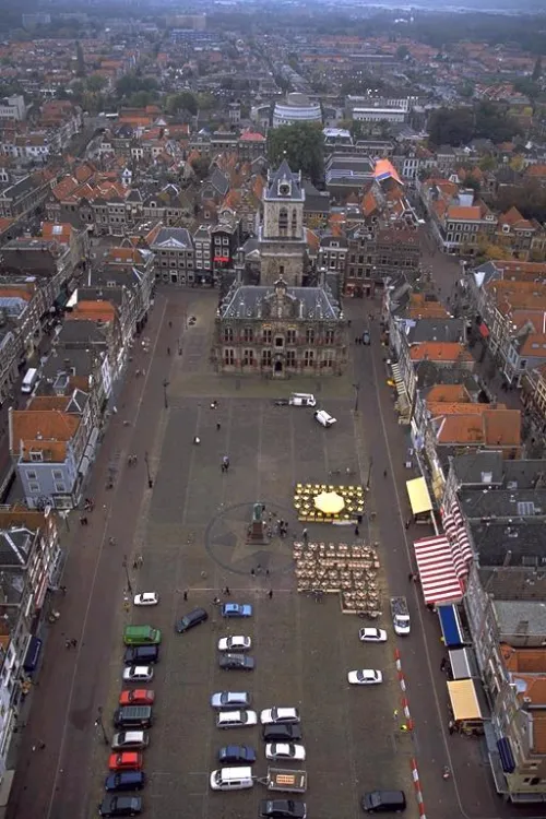 Markt in Delft, Station 1 auf dem selbstgeführten Stadtrundgang