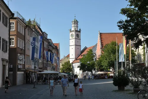 Marienplatz in Ravensburg, Station 6 auf dem selbstgeführten Stadtrundgang