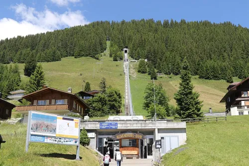 Seilbahn Mürren–Allmendhubel, Station 3 auf dem selbstgeführten Stadtrundgang