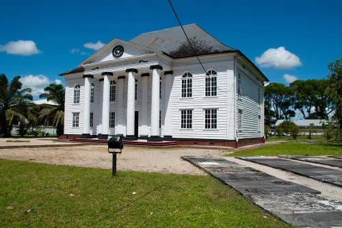 Neveh Shalom Synagogue in Paramaribo, stop 5 on the self-guided walking tour