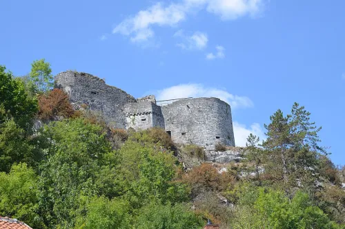 Château de Crèvecœur in Dinant, Station 6 auf dem selbstgeführten Stadtrundgang