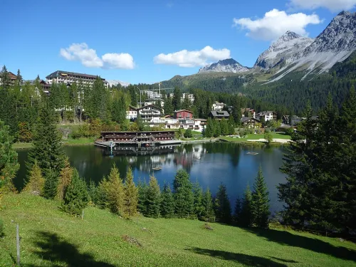 Untersee in Arosa, stop 2 on the self-guided walking tour