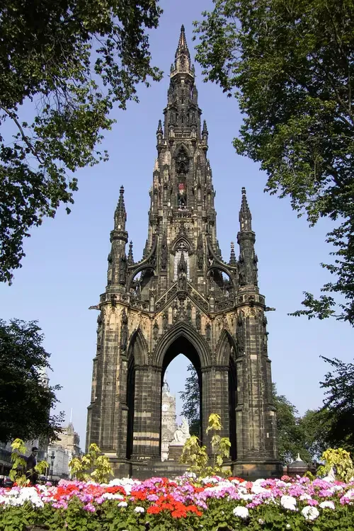Scott Monument in Edinburgh, Station 8 auf dem selbstgeführten Stadtrundgang