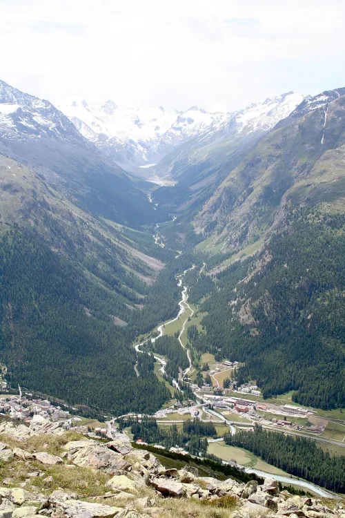 Val Roseg in Pontresina, Station 6 auf dem selbstgeführten Stadtrundgang
