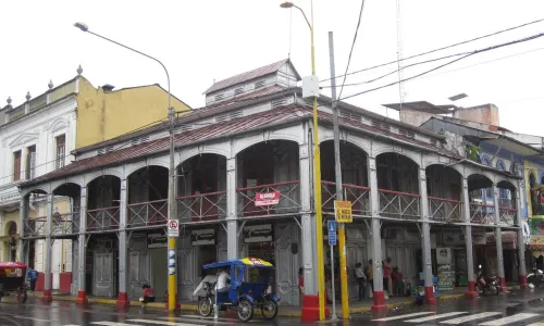 Casa de Fierro in Iquitos, stop 2 on the self-guided walking tour
