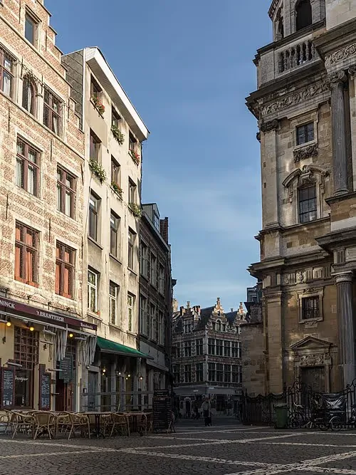 Hendrik Conscience Square in Antwerp, stop 7 on the self-guided walking tour