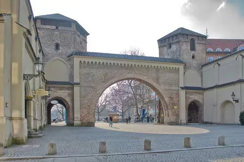 Sendlinger Tor in Munich, stop 12 on the self-guided walking tour