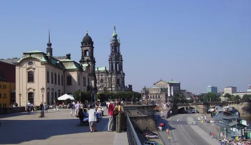 Brühlsche Terrasse in Dresden, Station 4 auf dem selbstgeführten Stadtrundgang