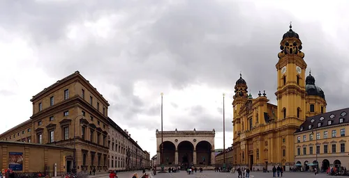Odeonsplatz in Munich, stop 3 on the self-guided walking tour