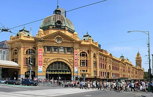 Bahnhof Melbourne Flinders Street, Station 4 auf dem selbstgeführten Stadtrundgang