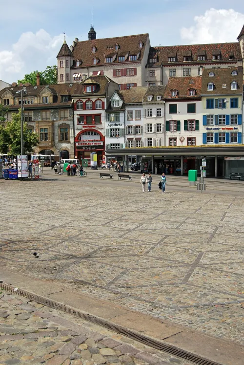 Barfüsserplatz in Basel, stop 9 on the self-guided walking tour