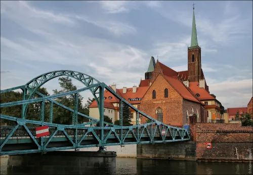 Ostrów Tumski in Wrocław, stop 8 on the self-guided walking tour