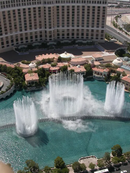 Bellagio Fountains in Las Vegas, stop 2 on the self-guided walking tour