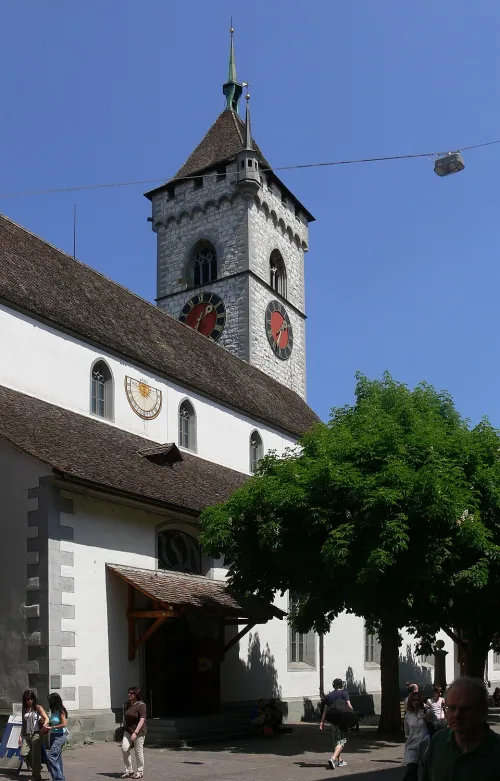 Kirche St. Johann in Schaffhausen, Station 9 auf dem selbstgeführten Stadtrundgang