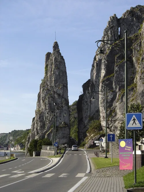 Bayardfelsen in Dinant, Station 2 auf dem selbstgeführten Stadtrundgang