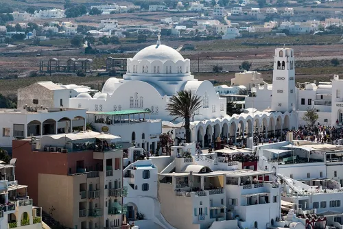 Orthodoxe Metropolitan-Kathedrale in Santorin, Station 5 auf dem selbstgeführten Stadtrundgang