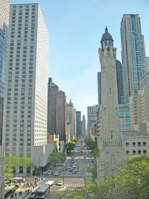 Magnificent Mile in Chicago, Station 2 auf dem selbstgeführten Stadtrundgang