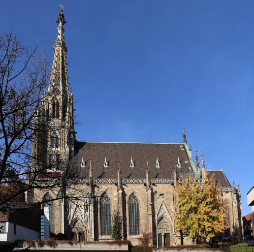 Frauenkirche in Esslingen am Neckar, Station 4 auf dem selbstgeführten Stadtrundgang