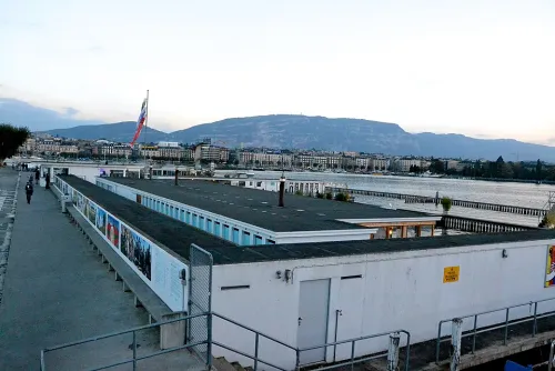 Bains des Pâquis in Geneva, stop 11 on the self-guided walking tour