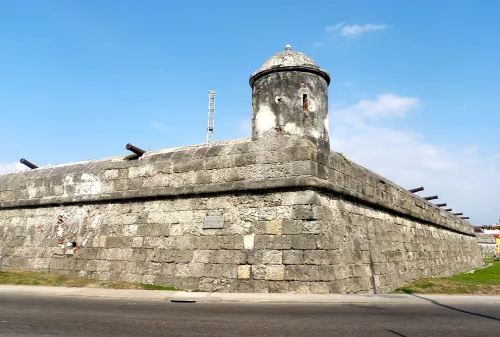 Baluarte de Santo Domingo in Cartagena de Indias, Station 8 auf dem selbstgeführten Stadtrundgang