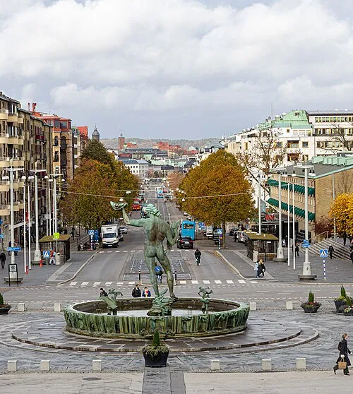 Kungsportsavenyen in Göteborg, Station 6 auf dem selbstgeführten Stadtrundgang