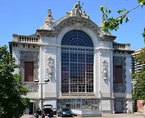 Bâtiment des Forces Motrices in Geneva, stop 7 on the self-guided walking tour