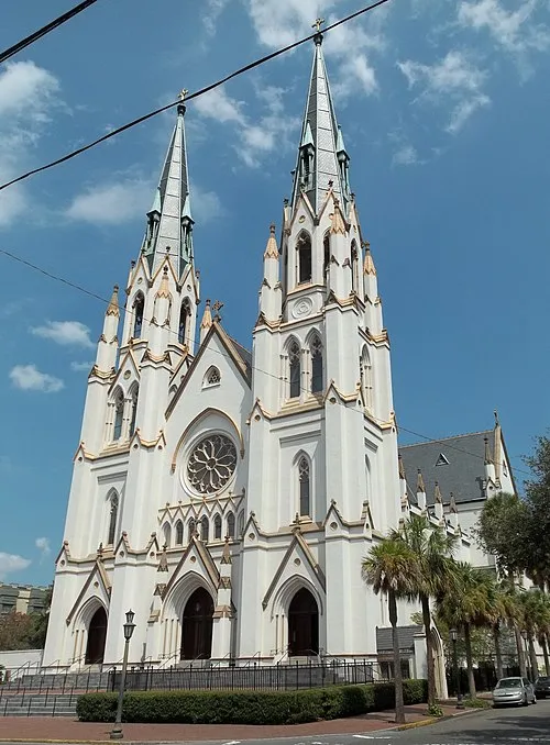 Cathedral of St. John the Baptist in Savannah, stop 9 on the self-guided walking tour