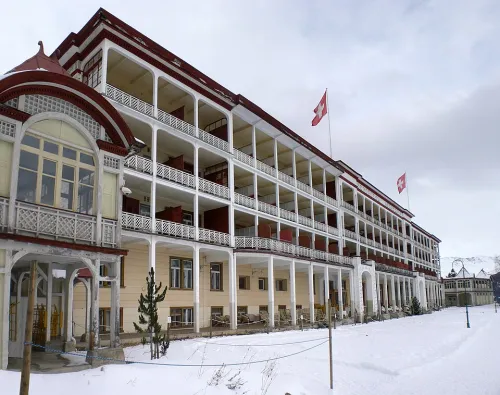 Berghotel Schatzalp in Davos, Station 5 auf dem selbstgeführten Stadtrundgang