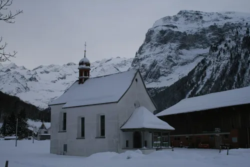 Kapelle Maria im Holz in Engelberg, stop 5 on the self-guided walking tour