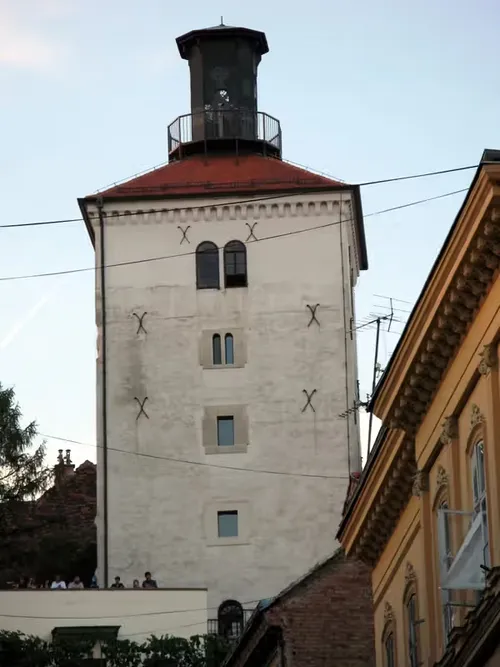 Lotrščak-Turm in Zagreb, Station 7 auf dem selbstgeführten Stadtrundgang