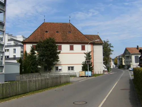 Chärnehus in Einsiedeln, Station 5 auf dem selbstgeführten Stadtrundgang