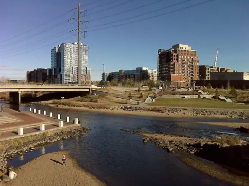 Confluence Park in Denver, Station 3 auf dem selbstgeführten Stadtrundgang