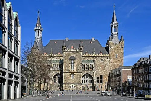 Aachener Rathaus, Station 4 auf dem selbstgeführten Stadtrundgang
