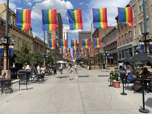 Larimer Square in Denver, Station 4 auf dem selbstgeführten Stadtrundgang