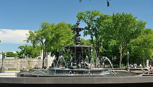 Fontaine de Tourny in Québec, Station 6 auf dem selbstgeführten Stadtrundgang