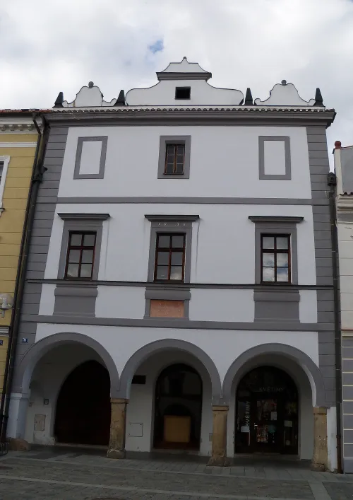Štěpánek Netolický House in Třeboň, stop 4 on the self-guided walking tour