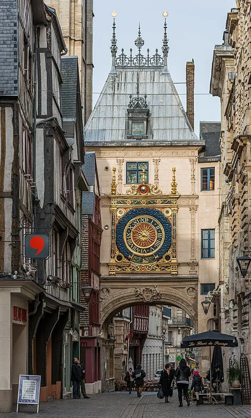 Gros Horloge in Rouen, Station 2 auf dem selbstgeführten Stadtrundgang