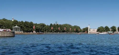 Maschsee in Hanover, stop 9 on the self-guided walking tour