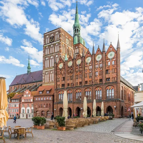 Stralsunder Rathaus, Station 1 auf dem selbstgeführten Stadtrundgang