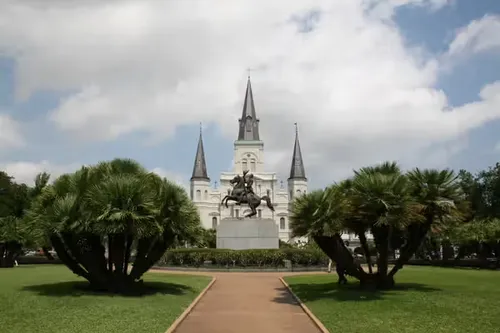 Jackson Square in New Orleans, stop 1 on the self-guided walking tour